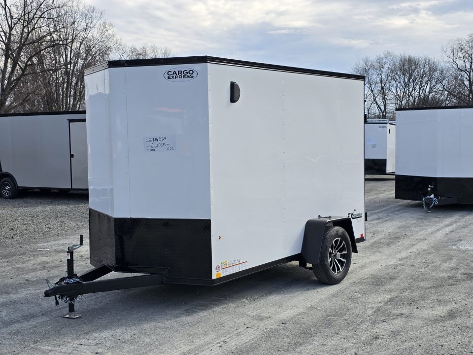 New 2026 Cargo Express 6x10 3K Enclosed Trailer- 6.5" Interior Height- Ramp door- Blackout Trim- Black Alloy Wheels- 24" OC Floor Wall and Roof-