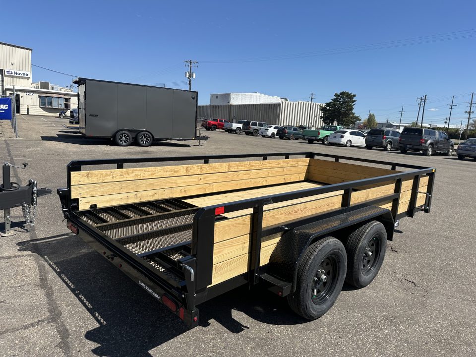 New 2026 Sure-Trac 7x14 7K Tube Top Three Board Utility Trailer