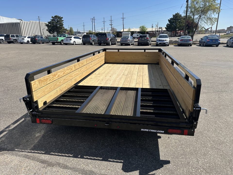 New 2026 Sure-Trac 7x14 7K Tube Top Three Board Utility Trailer