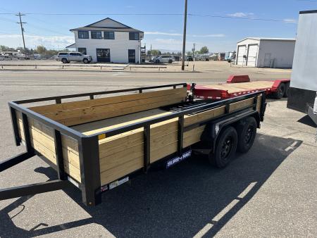 New 2026 Sure-Trac 7x14 7K Tube Top Three Board Utility Trailer