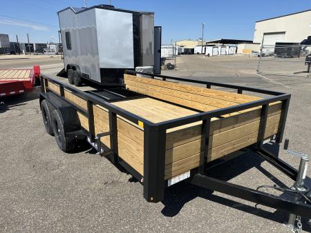 New 2026 Sure-Trac 7x14 7K Tube Top Three Board Utility Trailer