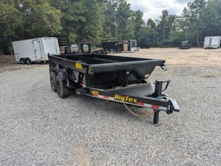 New 2026 Big Tex Trailers 7x14 14TD Heavy Duty Telescopic 15400 GVWR w/ Slide-In Ramps Dump Trailer