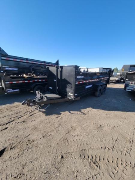 New 2026 Sure-Trac 7x16 14K Tele Dump 3' sides Dump Trailer