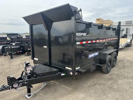 New 2026 Sure-Trac 7x14 14K 4' sides Dump Trailer