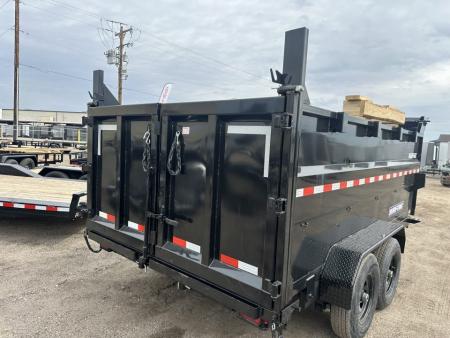 New 2026 Sure-Trac 7x14 14K 4' sides Dump Trailer