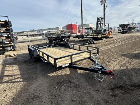 New 2026 Sure-Trac 7X16 7K Tube Top Utility Trailer