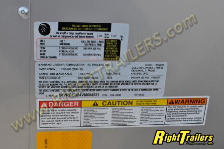 New 2027 7X12 RC Trailers CARGO TRAILER