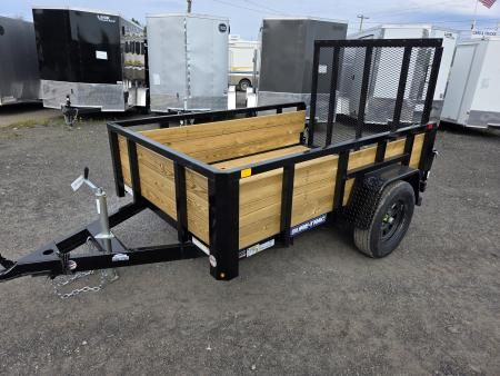 New 2026 Sure-Trac 5X8 - 3 BOARD HIGH SIDES Utility Trailer