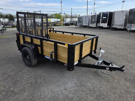 New 2026 Sure-Trac 5X8 - 3 BOARD HIGH SIDES Utility Trailer