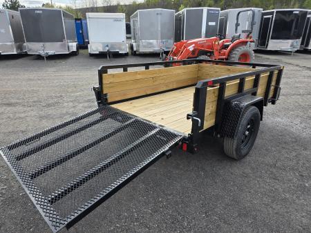 New 2026 Sure-Trac 5X8 - 3 BOARD HIGH SIDES Utility Trailer