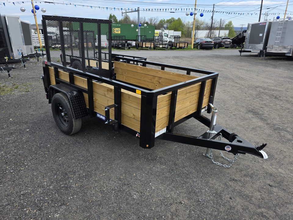 New 2026 Sure-Trac 5X8 - 3 BOARD HIGH SIDES Utility Trailer