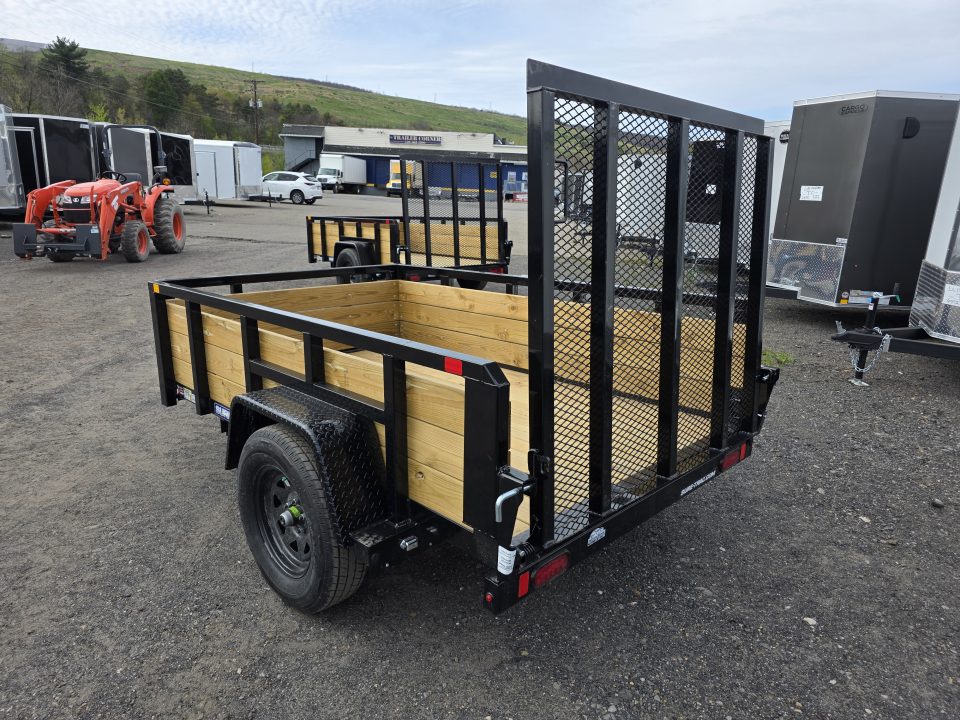 New 2026 Sure-Trac 5X8 - 3 BOARD HIGH SIDES Utility Trailer