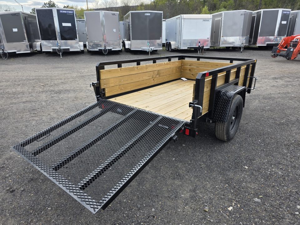 New 2026 Sure-Trac 5X8 - 3 BOARD HIGH SIDES Utility Trailer