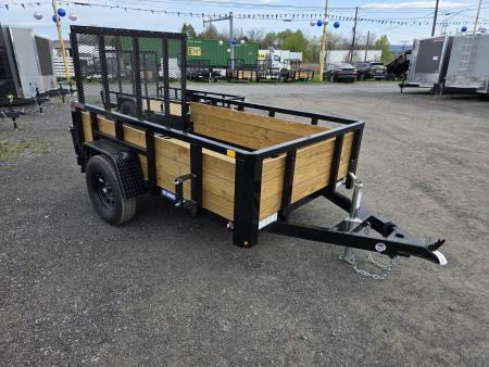 New 2026 Sure-Trac 5X8 - 3 BOARD HIGH SIDES Utility Trailer