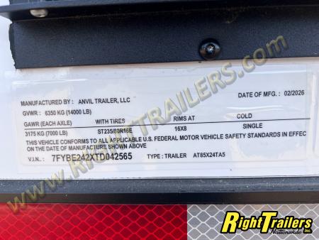 New 2026 8.5X24 Anvil Race Trailer