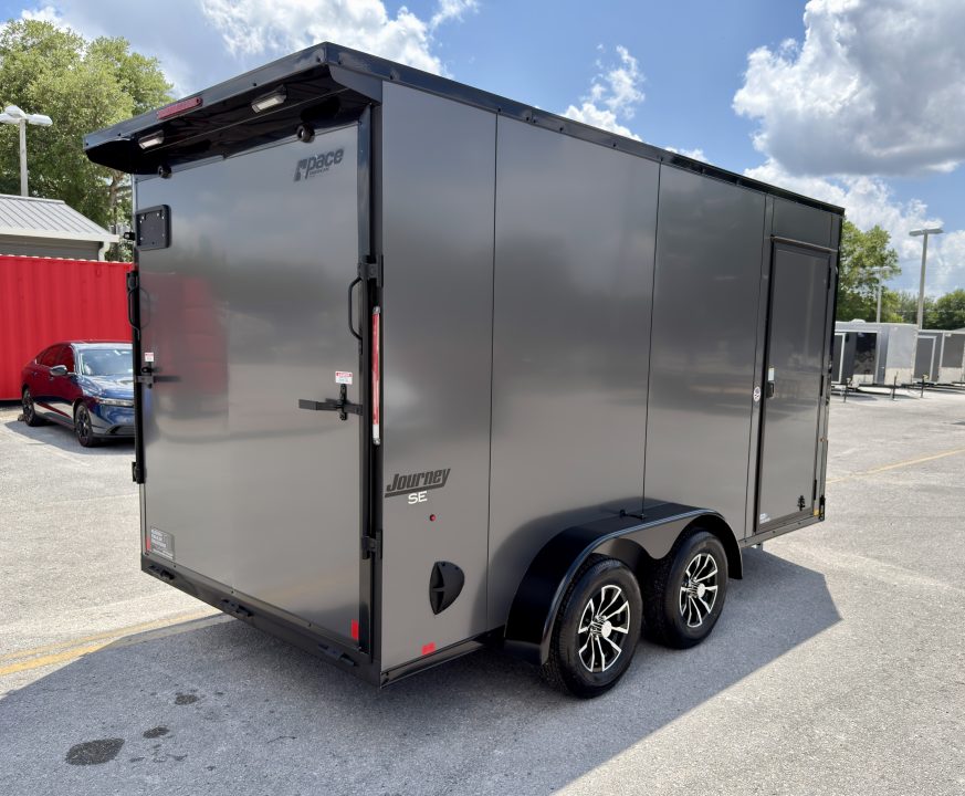 New 2026 Pace American 7x14 Journey SE 7K Black Out Cargo / Enclosed Trailer