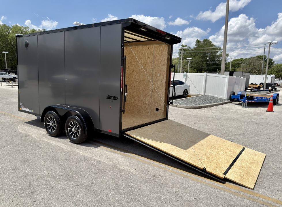 New 2026 Pace American 7x14 Journey SE 7K Black Out Cargo / Enclosed Trailer