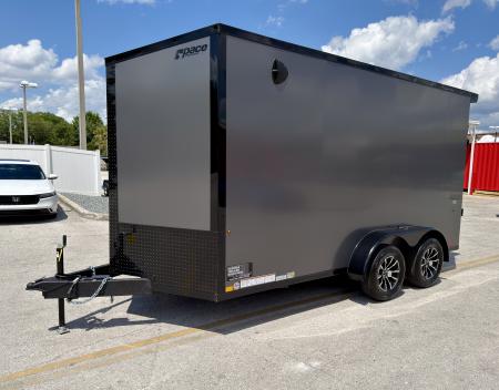 New 2026 Pace American 7x14 Journey SE 7K Black Out Cargo / Enclosed Trailer