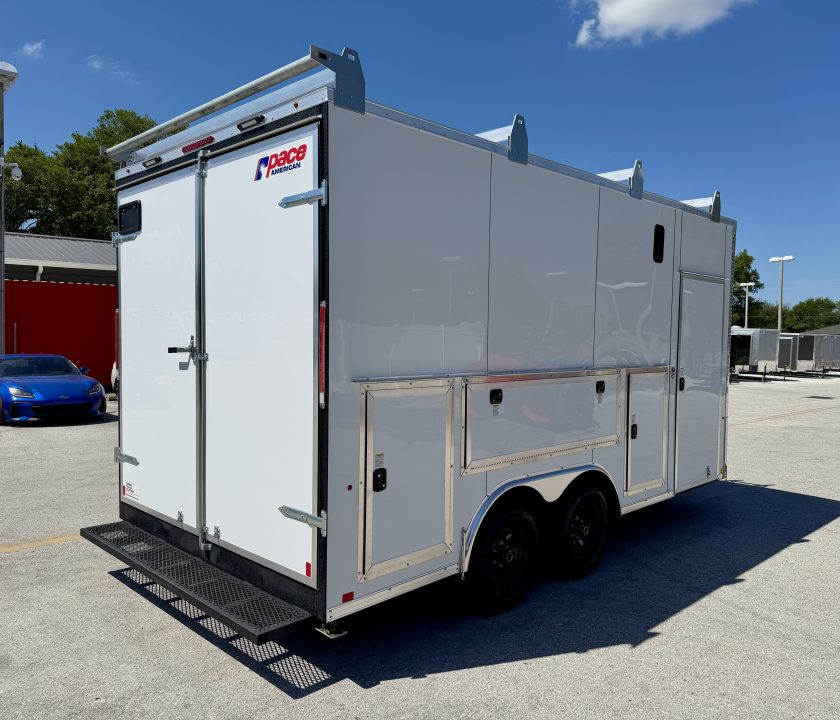 New 2026 Pace American 8.5x16 PXT Tool Crib 10K Double Rear Door Cargo / Enclosed Trailer