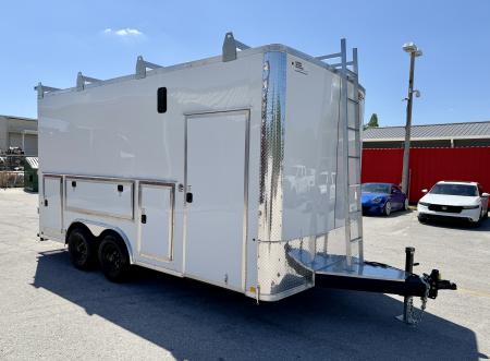 New 2026 Pace American 8.5x16 PXT Tool Crib 10K Double Rear Door Cargo / Enclosed Trailer