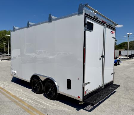 New 2026 Pace American 8.5x16 PXT Tool Crib 10K Double Rear Door Cargo / Enclosed Trailer