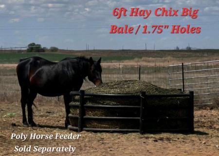 New 2026 Hay Chix 6' Large Bale Net w/1.75" Holes Farm / Ranch
