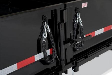 New 6 x 12 Sure Trac SD Low Profile Dump Trailer, 10k GVWR ***w/Ramps & Dual Acting Gate