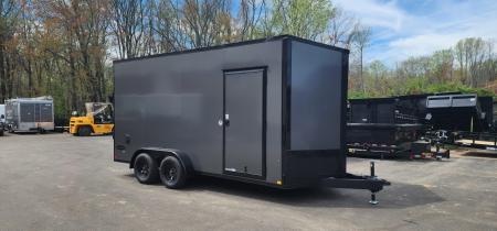 New 7 x 16 Look Element Se V-Nose Cargo Blackout Package 7k