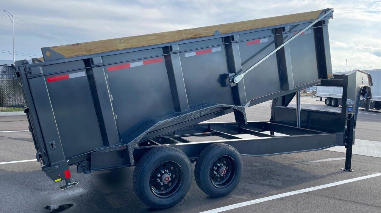 New 2026 Diamond C Trailers LPT 210 - GN 48" Sides 16' Dump Trailer: 7 Gauge