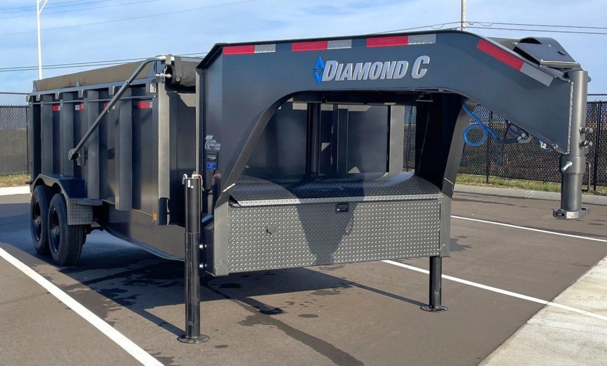 New 2026 Diamond C Trailers LPT 210 - GN 48" Sides 16' Dump Trailer: 7 Gauge