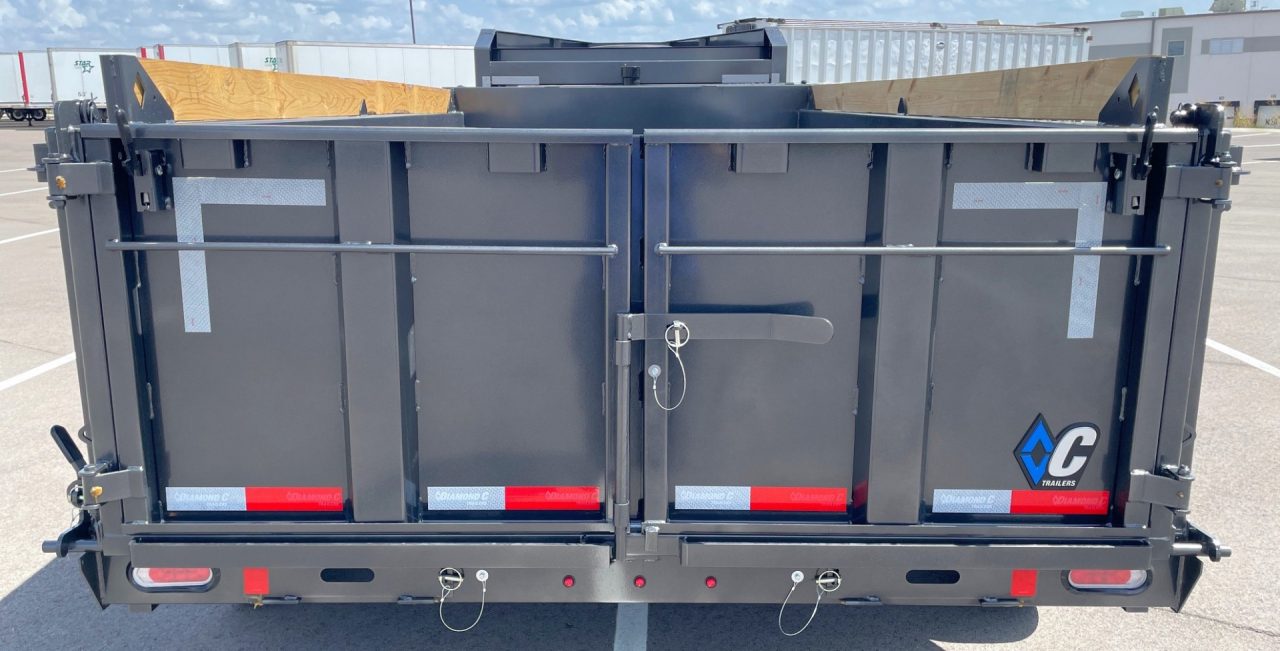 New Diamond C LPT 207 - GN 14' Dump Trailer -32" Sides, 16,000 GVWR, 17.5 Tires, Straight Axles