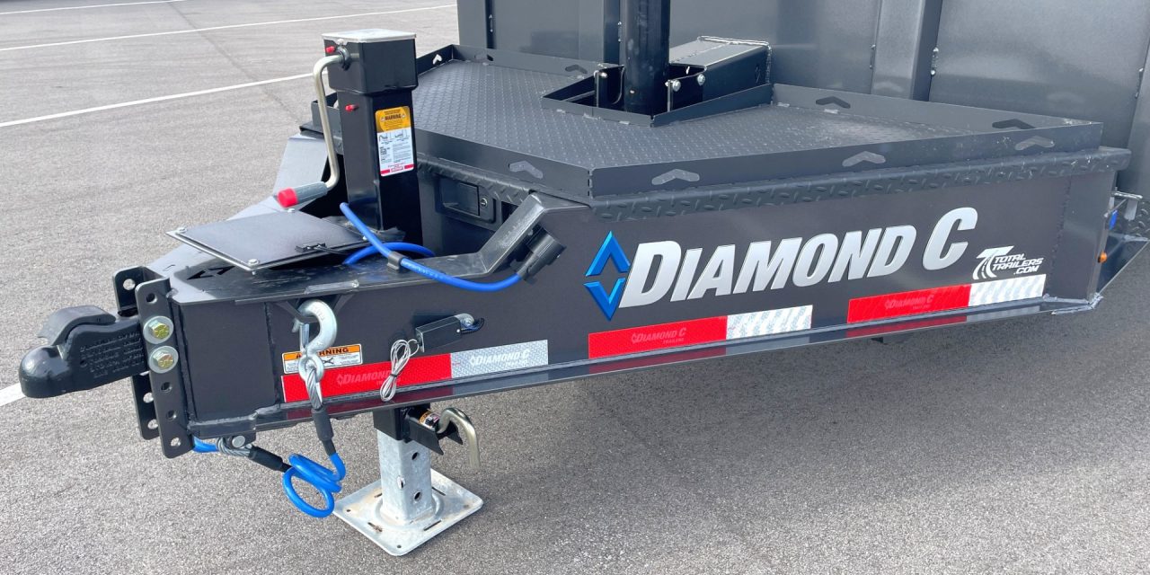 New Diamond C 14' LPT 207 Dump Trailer: Metallic Gray, 14,900 lb (GVWR), Spare