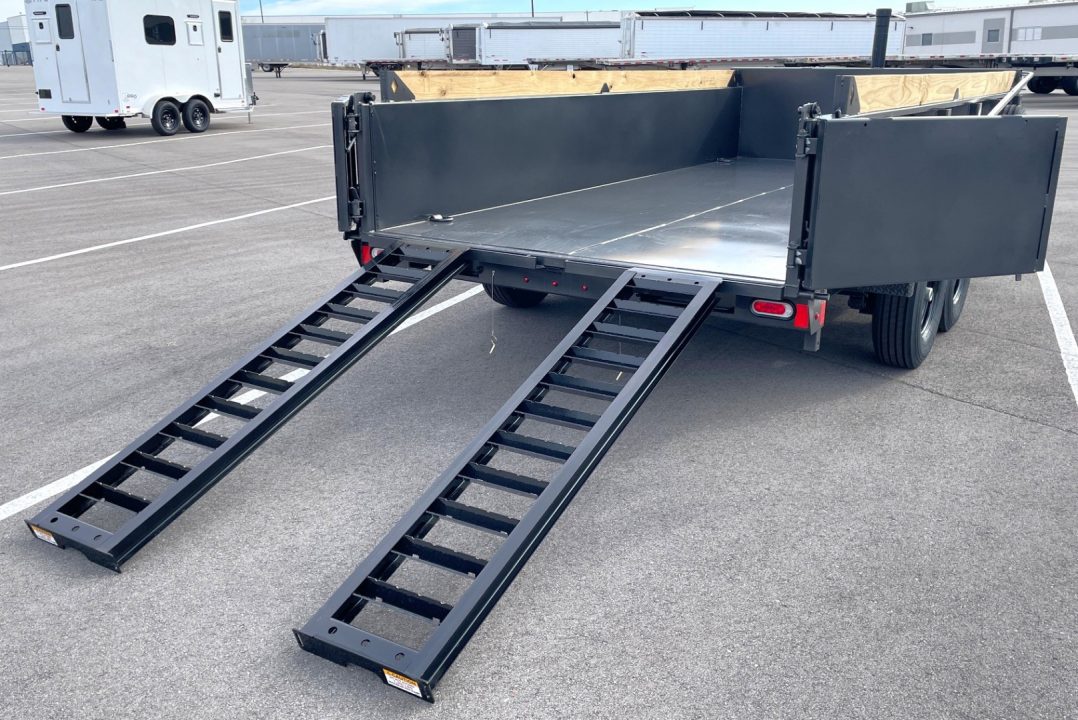 New Diamond C 14' LPT 207 Dump Trailer: Metallic Gray, 14,900 lb (GVWR), Spare