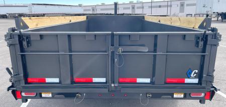 New Diamond C 14' LPT 207 Dump Trailer: Metallic Gray, 14,900 lb (GVWR), Spare
