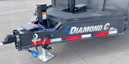 New Diamond C 14' LPT 207 Dump Trailer: Metallic Gray, 14,900 lb (GVWR), Spare
