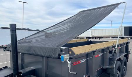 New Diamond C 14' LPT 207 Dump Trailer: Metallic Gray, 14,900 lb (GVWR), Spare