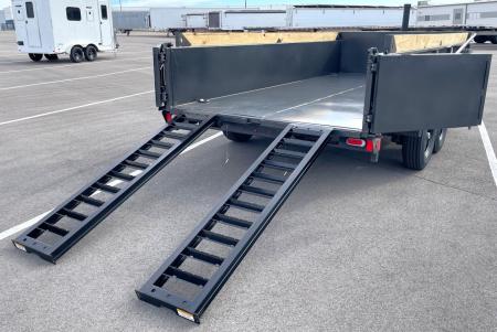 New Diamond C 14' LPT 207 Dump Trailer: Metallic Gray, 14,900 lb (GVWR), Spare