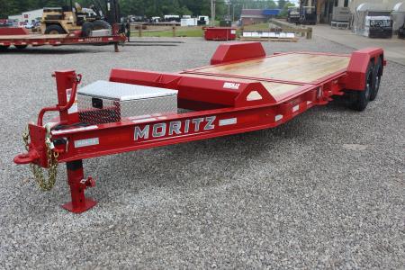 New 2026 Moritz 7' x 16' + 4' Low Pro - Gravity Tilt - Tilt Trailer - 16000# GVW
