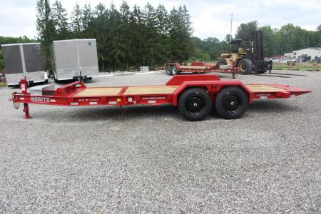 New 2026 Moritz 7' x 16' + 4' Low Pro - Gravity Tilt - Tilt Trailer - 16000# GVW