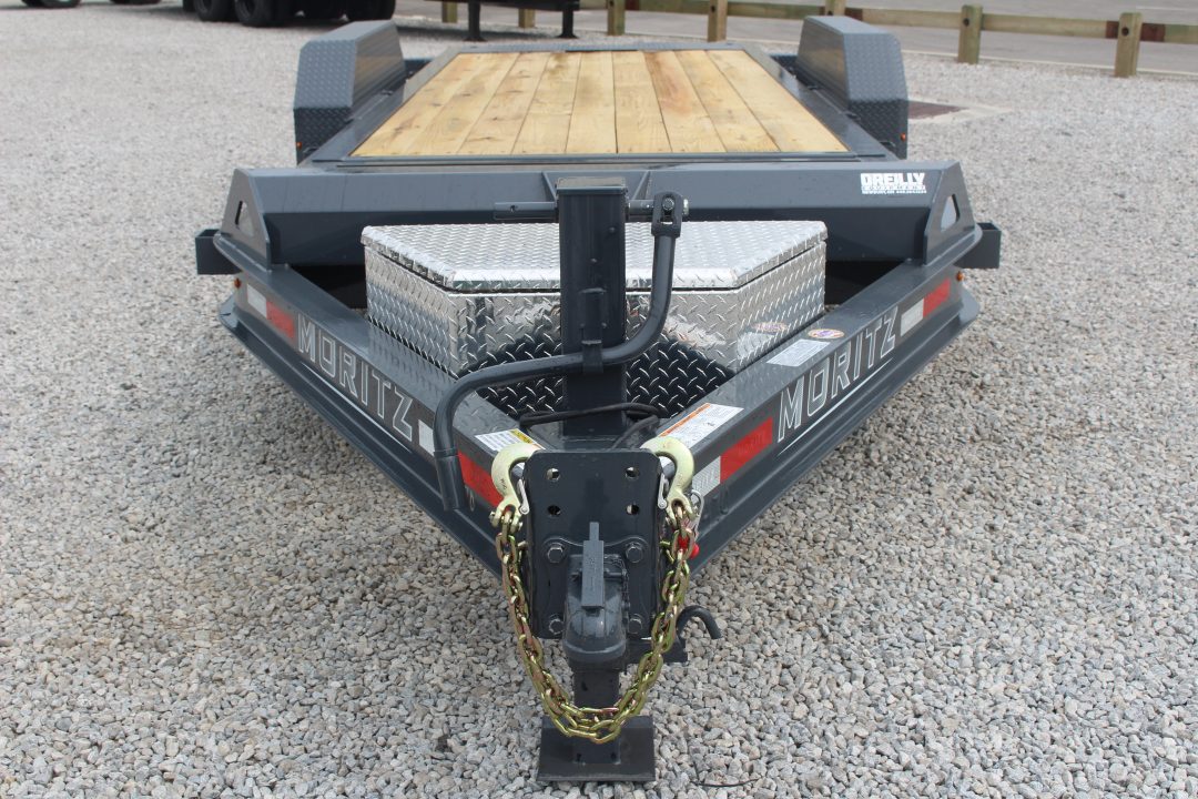 New 2026 Moritz 7' x 16' + 4' Low Pro - Gravity Tilt - Tilt Trailer - 16000# GVW