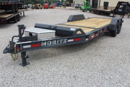New 2026 Moritz 7' x 16' + 4' Low Pro - Gravity Tilt - Tilt Trailer - 16000# GVW