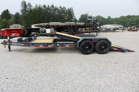New 2026 Moritz 7' x 16' + 4' Low Pro - Gravity Tilt - Tilt Trailer - 16000# GVW