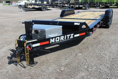 New 2026 Moritz 7' x 16' + 6' Low Pro - Gravity Tilt - Tilt Trailer - 16000# GVW