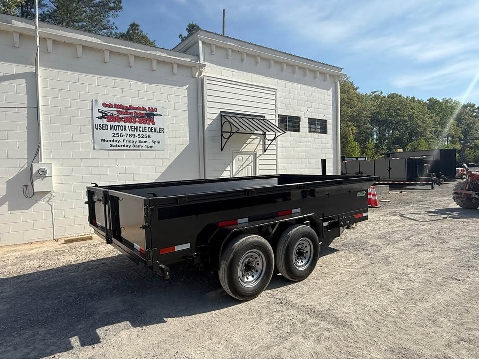 New 2026 Oak Ridge 7x14x2 14k Dump Trailer