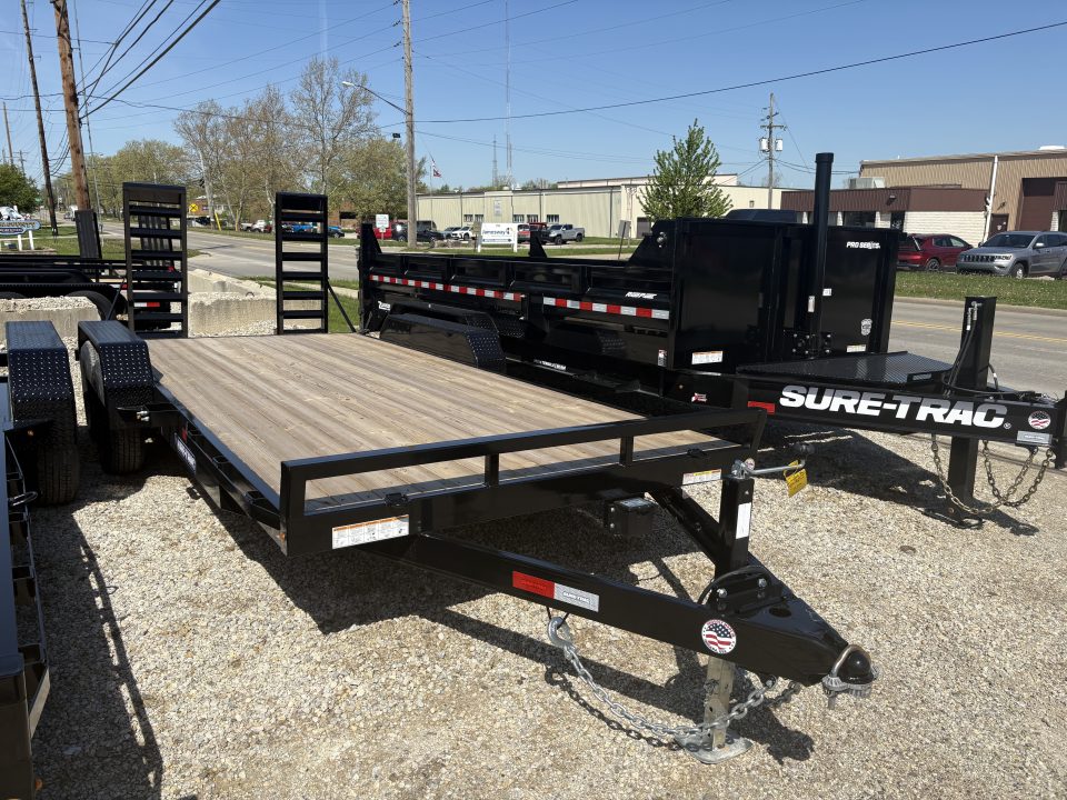New 2026 Sure-Trac 7 x 18 (16+2) Equipment Trailer 10K Equipment Trailer