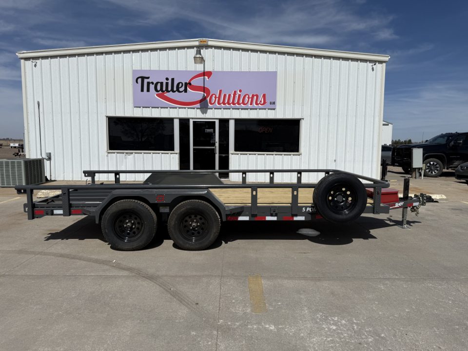 New 2026 Buckshot MFG 16" X 83" With Toolbox Utility Trailer