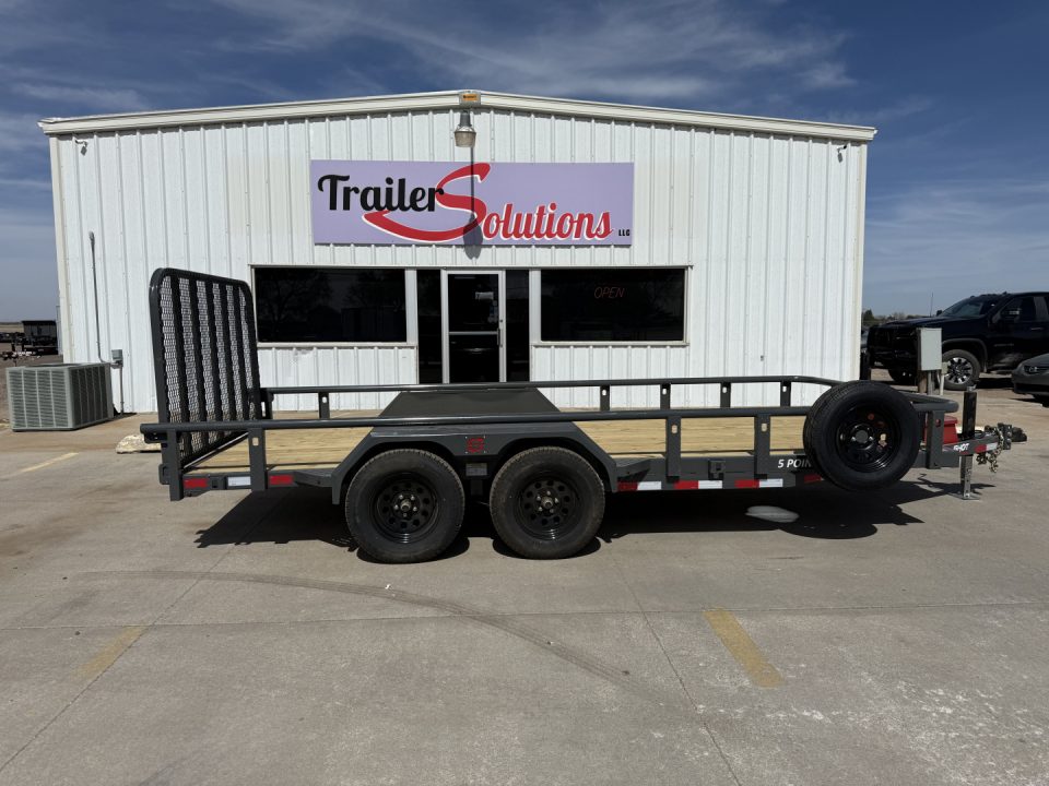 New 2026 Buckshot MFG 16" X 83" With Toolbox Utility Trailer