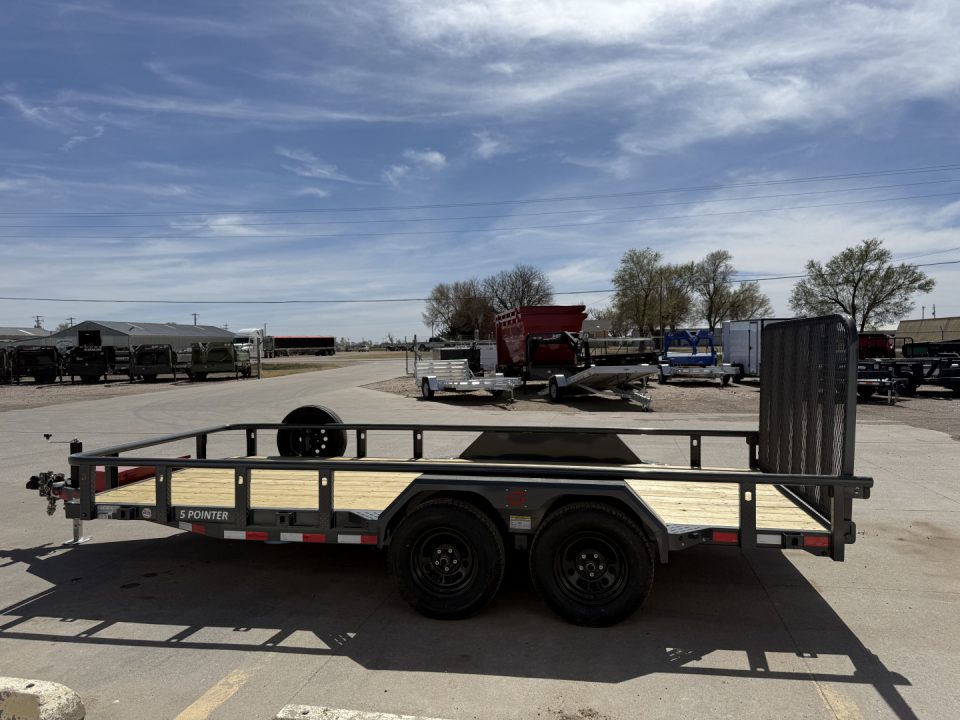 New 2026 Buckshot MFG 16" X 83" With Toolbox Utility Trailer