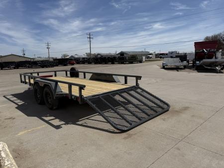 New 2026 Buckshot MFG 16" X 83" With Toolbox Utility Trailer