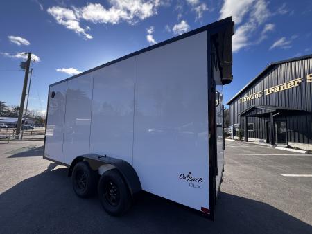 New 2026 Pace American 7x16 + 2ft V nose/ Rear Spoiler/ Polycore / Blackout - 7000GVW